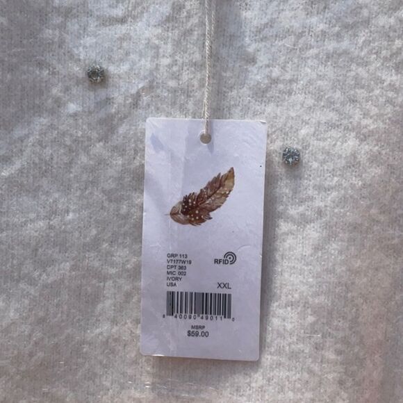 🔥Take 50% OFF-C&V Chelsea &Violet Rhinestone Encrusted Cropped Sweater,Size-XXL - Picture 7 of 11